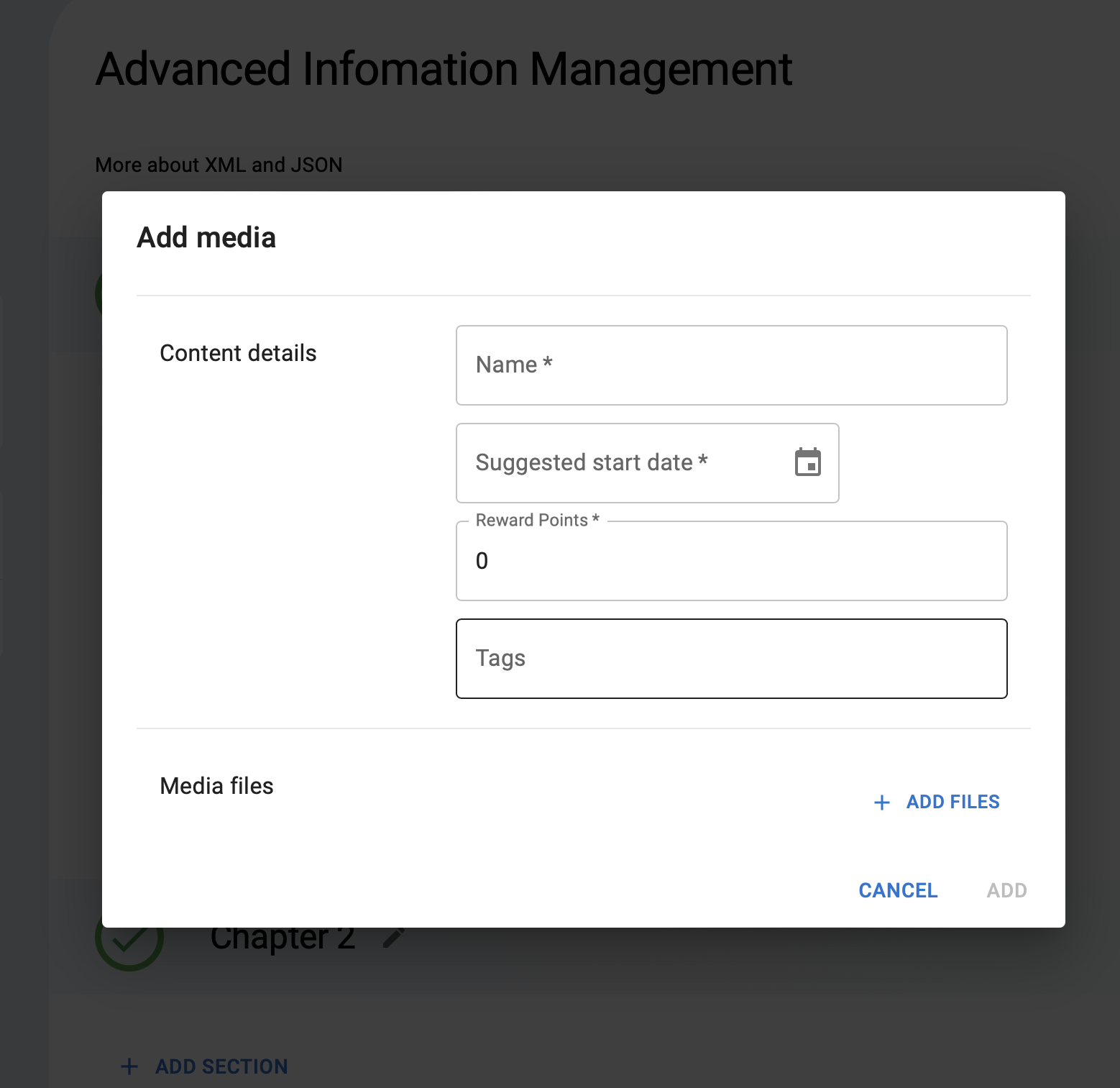 add media