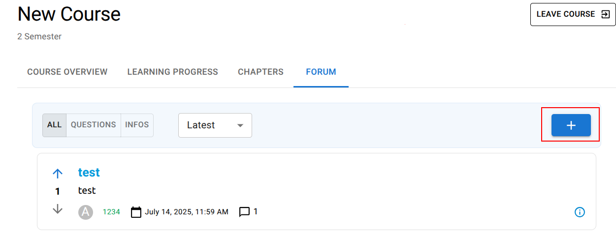 Forum Create Thread