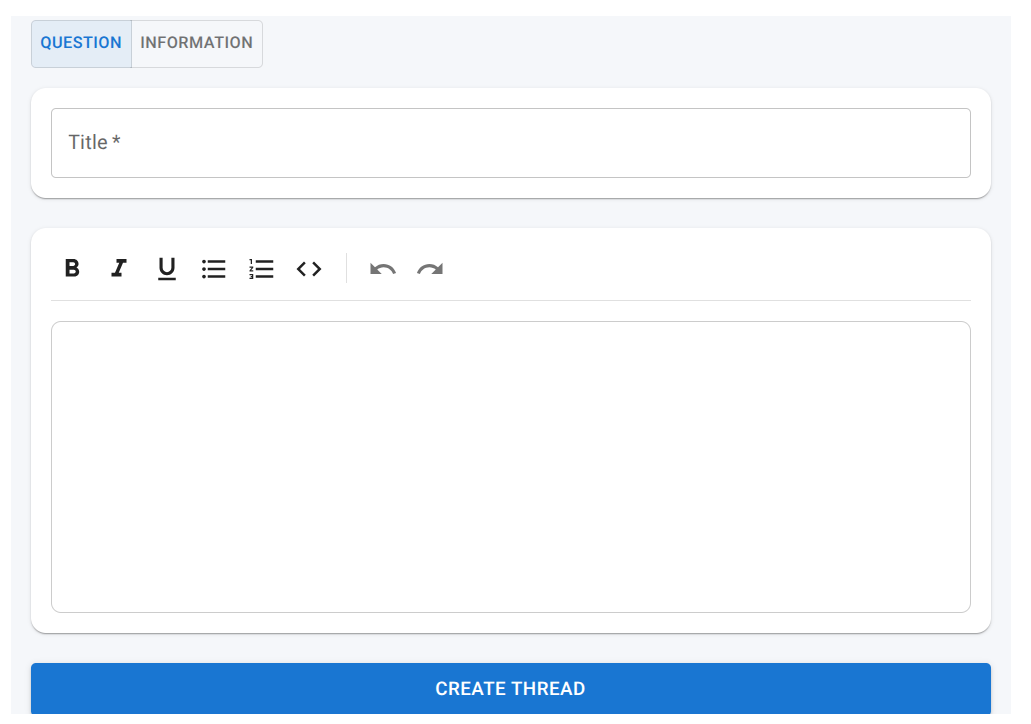 Create Thread View