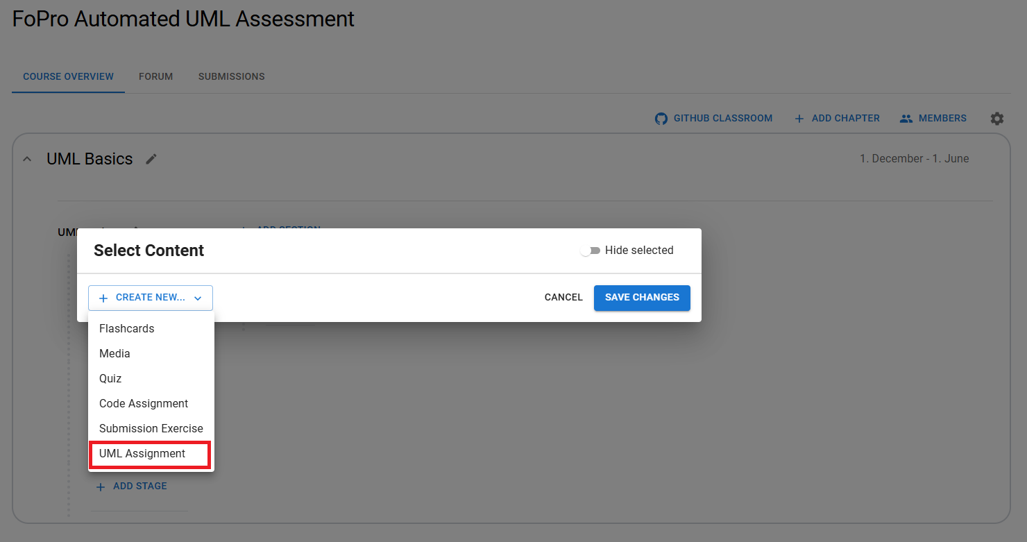 Create Uml Assignment