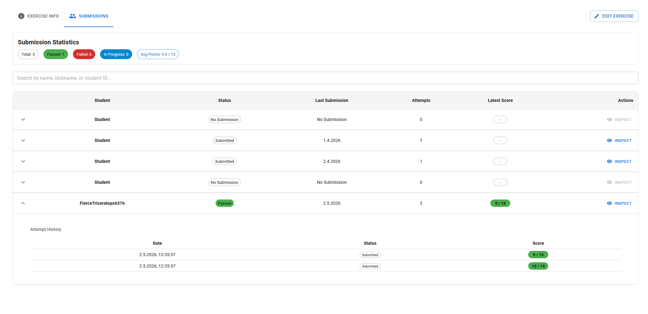 Submission Overview