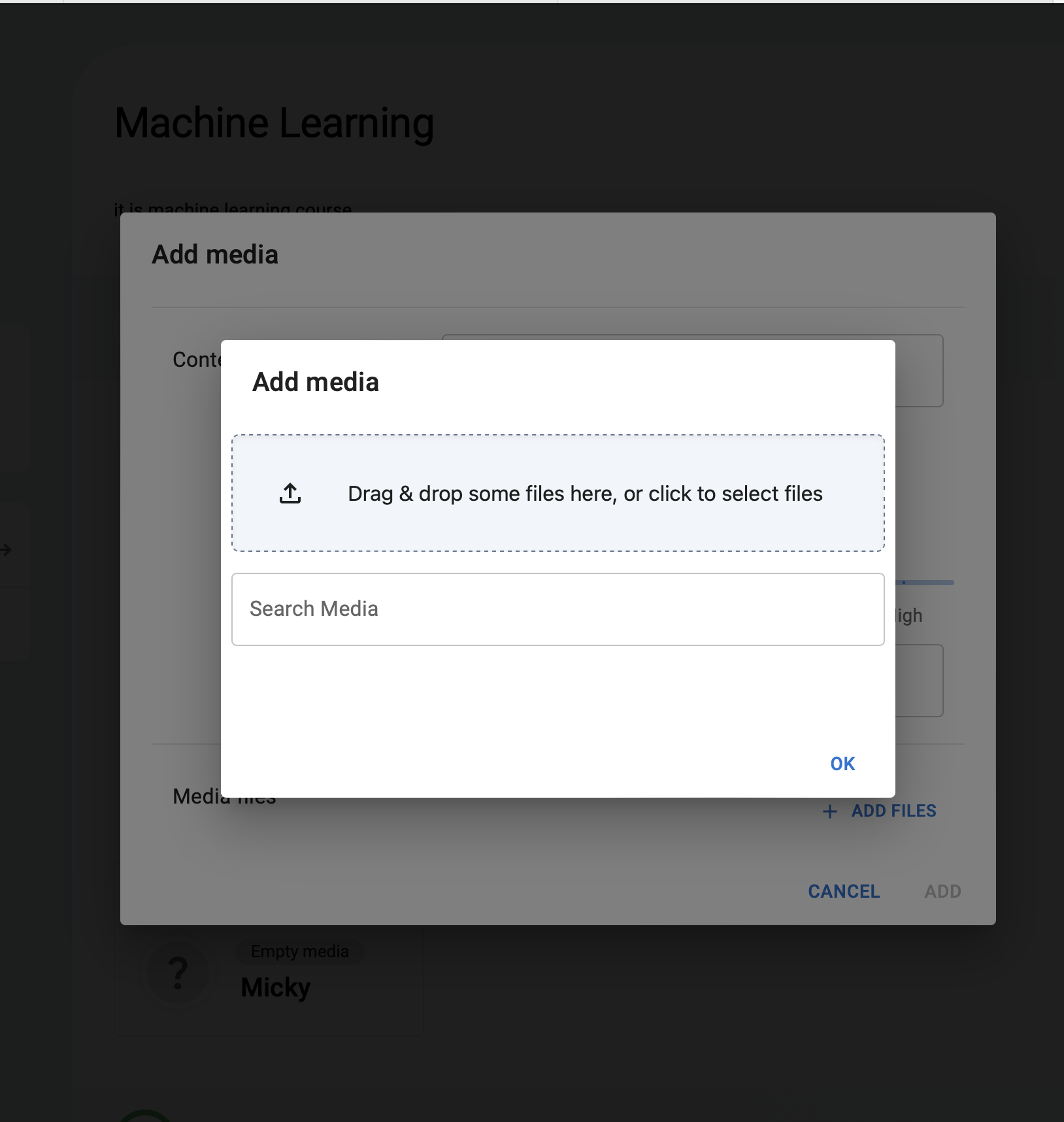 upload media